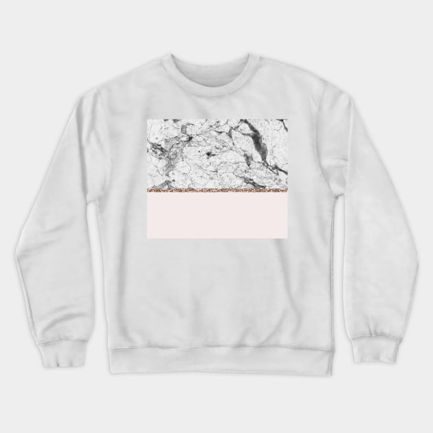 St Tropez blush pearl marble Crewneck Sweatshirt by marbleco